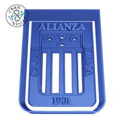 Alianza-Club-Lima-Football-6.5cm-2pc.png Alianza Club Lima - Football - Cookie Cutter - Fondant - Polymer Clay
