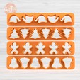 1.712.png SET X4 MINI CUTTER RULES CHRISTMAS / Cookie cutter Rule
