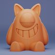 1000021233.jpg Cute Sitting Monster 3D Printing Model