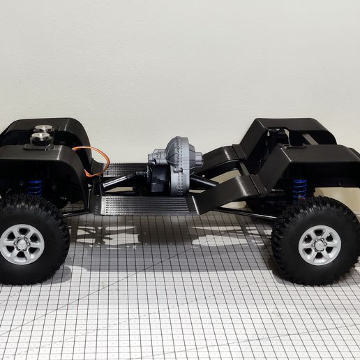 Inner fenders, hinge and magnet supports for Mitsubishi Pajero / Montero hardbody for Axial SCX10-II