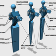 multigripper.png Télécharger fichier Bras universel • Modèle imprimable en 3D, Job