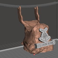 2.jpg STL file Soporte para mando Elden Ring, joystick Elden Ring・3D printable design to download