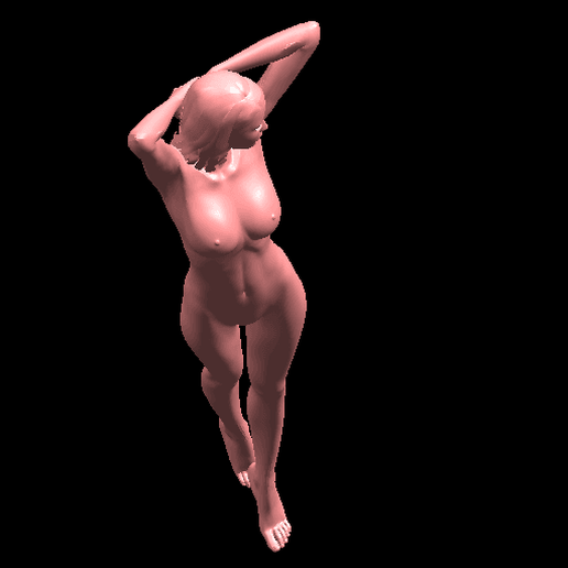 09.png Download free file Naked Girl - Full Body 01 • 3D printing template, GeorgesNikkei