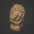 I16.jpg Low Poly Lion Bust