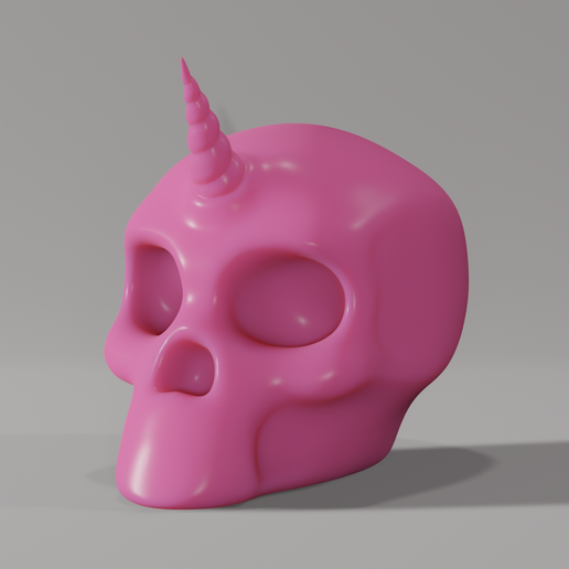 Unicorn Skull 3D model