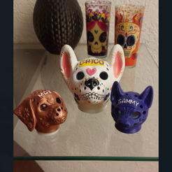 prh-6.png Archivo STL PERRO CALAVERA DE AZUCAR・Modelo para descargar y imprimir en 3D