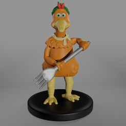 untitled.png Ginger Chicken Run 3D Print Model