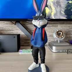 Bugs bunny urban vibes Fan art (multiparts/3mf)