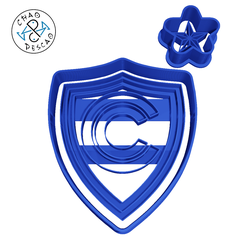 Embrema-Cienciano-Football-6cm-2pc.png Cienciano - Football - Cookie Cutter - Fondant - Polymer Clay