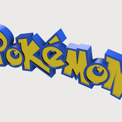 pokemon-coté.png STL file light pokemon logo・3D printable model to download