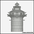 Craighill-Channel-Lighthouse-9.png CRAIGHILL CHANNEL LIGHT - N (1/160) SCALE MODEL LANDMARK