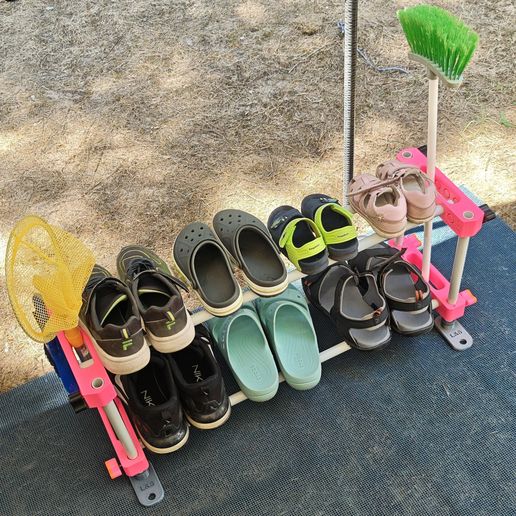 🏕️ Camping shoe rack・ 3MF File for 3D printing・Cults