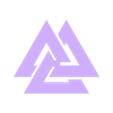 Valknut.stl Плинт для мечей, кинжалов, пистолетов и винтовок | By CC3D