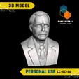 HG-Wells-Personal.png 3D Model of H.G. Wells - High-Quality STL File for 3D Printing (PERSONAL USE)
