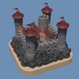 Castle-right.png Medieval miniature castle