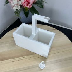 Fichier STL Pot à plantes décoratif pour réfrigérateur avec aimant 🪴・Plan  pour imprimante 3D à télécharger・Cults