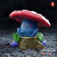 oddish-color-1-copy.jpg 3D-Datei Oddish and Vileplume - presupported mushrooms・Modell zum Herunterladen und 3D-Drucken