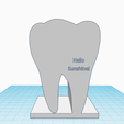toothbrush.png Toothbrush Holder,  tooth shaped - electric toothbrush place