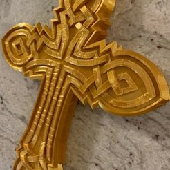 Pic-1.jpg STL-Datei Ornate Cross kostenlos・3D-Drucker-Modell zum herunterladen
