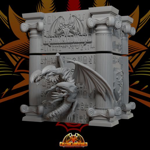 yugioh dragon deck box Custom Red Eyes Black I carved. : r/yugioh Eyes White Destiny Structure Deck  Yugioh Deckbox - Blue