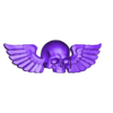 0099_GoldWingedSkull.obj Gold Winged Skull
