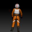 ScreenShot952.jpg Star Wars .stl X-Wing Pilot .3D action figure .OBJ Kenner style.