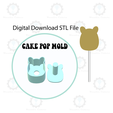 ETSY-Listingstl.png Cat Squish Cake Pop Mold | Digital Download STL File