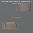 simmons-v45-(8).png Simmons B45 Wheels - For custom diecast an model kit (1 piece wheels)