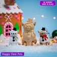 18.jpg Chihuahua the Snowman - Christmas Collection (STL & 3MF)