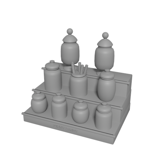 Penny Candy Jar Display, General Store Miniature