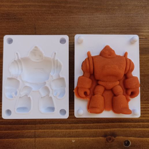 Toy Stamp for Play-Doh Squishybots Original Character: Roboto 3D model