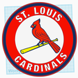 St-Louis.png St. Louis Cardinals Wall Plaque with Keyhole for Screw Mount - Ender 3 and CR-10 Sizes