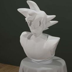 Goku_Bust.jpg STL file Goku Bust・Model to download and 3D print