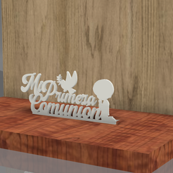 05.png STL file First Communion poster child・3D printable model to download