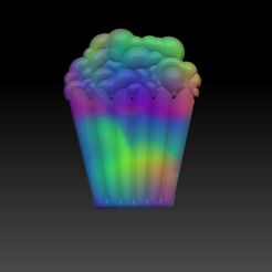 POPCORN.jpg STL file POPCORN - MOLD BATH BOMB, SOLID SHAMPOO・Model to download and 3D print, pachecolilium