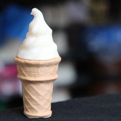 ice_cream_cone_display_large_display_large.jpg STL-Datei Mmmmmmmm Ice Cream kostenlos herunterladen • 3D-druckbare Vorlage, RodrigoPinard