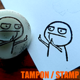 jyg.png TAMPON MEME - STAMP middle finger troll rage comic WITH HANDLE