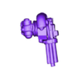 Fixed_WalkerGunV2.stl Space Dwarfs (4 bikes, drivers, walker, and minis)