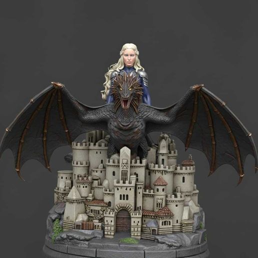 Targaryen & Drogon - House of the Dragon - High Detail Diorama