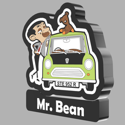 front-side.png 3D file Mister Bean Light・3D printable model to download