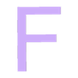 F 150.stl Alphabet Letter H150mm EP 10mm