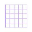 bordgauche.stl Grid for Scrabble Board