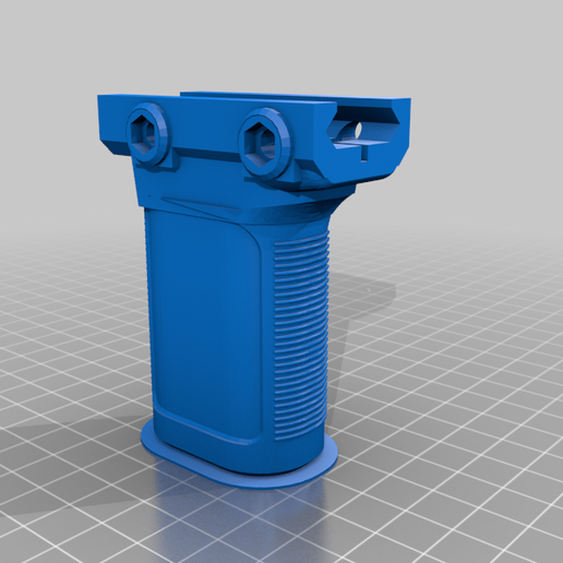 BCM short vertical grip picatinny replica 3D model