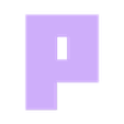 p.STL Minecraft Alphabet Letter