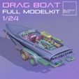e2.jpg VINTAGE DRAG BOAT FULL MODELKIT 1-24TH