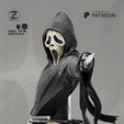 1.png GHOSTFACE BUST 3D PRINT