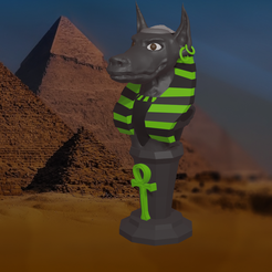 anibis_s_pyramidy.png Free STL file Anubis・3D printable object to download