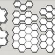 AllHexShelf.jpg 60mm Honeycomb Shelves For Minis