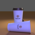 3.png Paper Coffee Cups 3D model