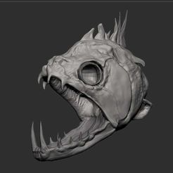 01.jpeg Payara Fish (Vampire Fish) Skull Head